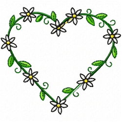 Hearts Embroidery Design 8